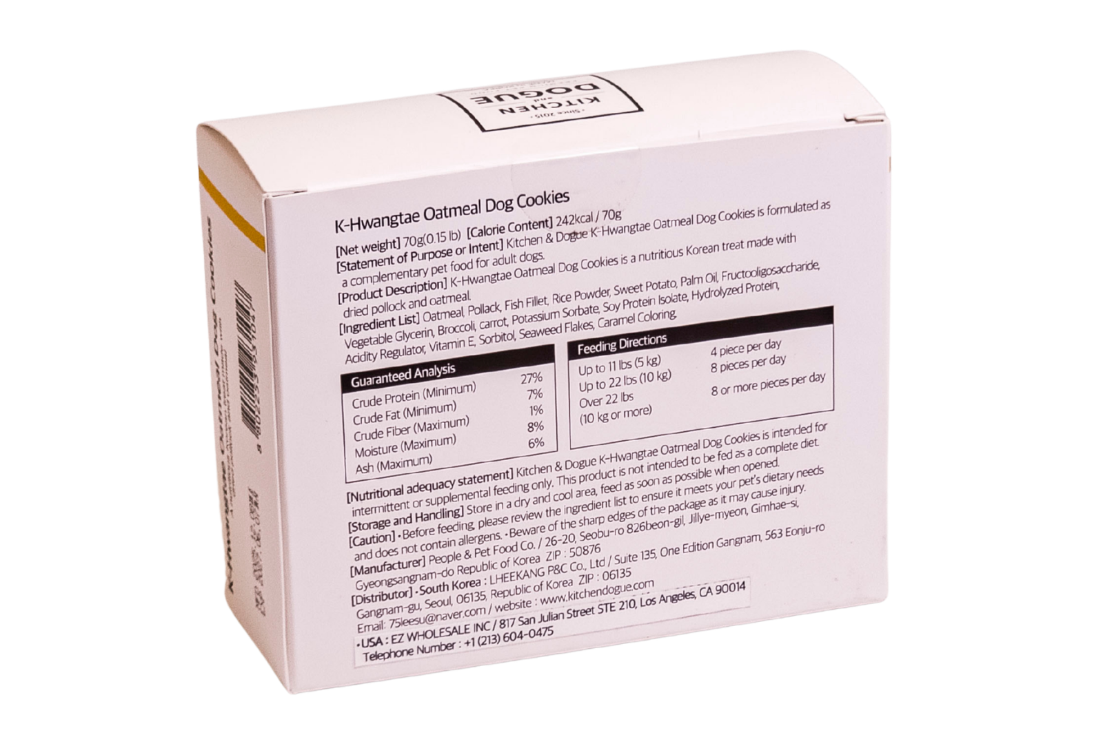 K-Hwangtae Oatmeal Dog Cookies